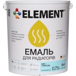 Element Емаль акрилова для радіаторів білий глянець 0,75 л