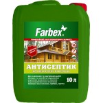 Farbex Антисептик для дерев'яних поверхонь прозорий 10 л