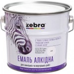 ZEBRA Емаль алкідна ПФ-116 серія Акварель 810 білосніжний глянець 2,8 кг