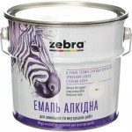 ZEBRA Емаль алкідна ПФ-116 серія Акварель 811 білий мат 2,8 кг