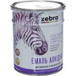 ZEBRA Емаль алкідна ПФ-116 серія Акварель 812 білий глянець 0,9 кг