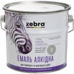 ZEBRA Емаль алкідна ПФ-116 серія Акварель 816 світло-сірий глянець 2,8 кг