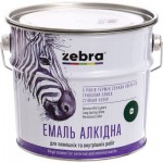 ZEBRA Емаль алкідна ПФ-116 серія Акварель 838 темно-зелений глянець 2,8 кг