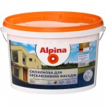 Alpina Фарба фасадна силіконова водоемульсійна для еклюзівних фасадів В1 мат білий 2.5л