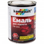 Kompozit Емаль для підлоги ПФ-266 червоно-коричневий глянець 0,9 кг