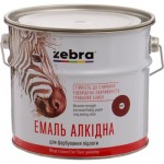 ZEBRA Емаль алкідна для підлоги ПФ-266 серія Акварель 887 червоно-коричневий глянець 2,8 кг