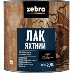 ZEBRA Лак Яхтный серия Акварель глянец прозрачный 2.5 л