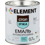 Element Эмаль алкидная антикоррозийная 3 в 1 Стоп іржа синий глянец 0,7 кг