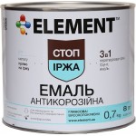 Element Эмаль алкидная антикоррозийная 3 в 1 Стоп іржа белый глянец 0,7 кг