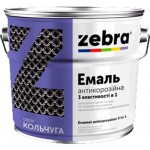 ZEBRA Емаль 3 в 1 серія Кольчуга 12 білий глянець 0,7 кг