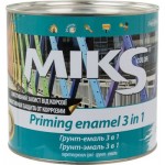 Miks Color Грунт-емаль 3 в 1 чорний глянець 2,5 кг