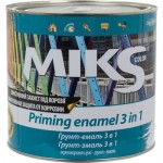 Miks Color Грунт-емаль 3 в 1 сірий глянець 2,5 кг