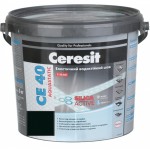 Ceresit Фуга РЄ 40 aquastatic 18 5 кг чорний