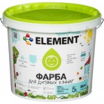 Element Фарба для дитячих кімнат білий 5 л