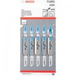 Bosch 5 Лобзиковий пилок T 118 G Basic for Metal, HSS (2608631012)