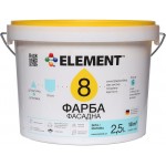 Element Фарба акрилова водоемульсійна 8 мат білий 2.5л