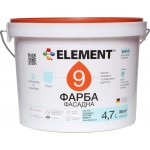 Element Фарба акрилова водоемульсійна 9 база З мат база під тонування 4.7л