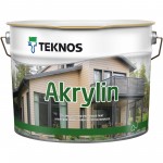 Teknos Фарба фасадна акрилатна Akrylin база 1 полумат білий 0,9 л