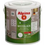 Alpina Лак Aqua Weisslack GL глянець 2,5 л білий