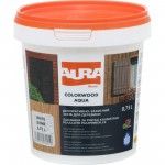 Лазур Aura ColorWood Aqua полумат білий 0,75 л