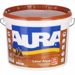 Просочення (антисептик) Aura Lasur Aqua шовковистий мат горіх 9 л