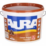 Просочення (антисептик) Aura Lasur Aqua шовковистий мат безбарвний 9 л