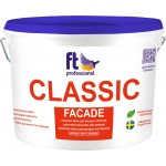 Ft Professional Фарба фасадна латексна CLASSIC FACADE база A, 10л глибокий мат білий 10 л