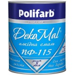 Polifarb Емаль алкідна DekoMal ПФ-115 фіолетовий глянець 0.9 кг