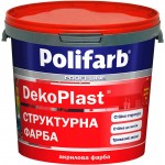 Polifarb Фарба акрилова DekoPlast мат білий 16 кг