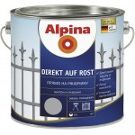 Alpina Емаль алкідна Direkt auf Rost 3 в 1 RAL3000 вогненно-червоний глянець 0,75 л