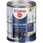 Alpina Емаль алкідна Direkt auf Rost 3 в 1 RAL9005 чорний глянець 0,75 л