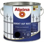 Alpina Емаль алкідна Direkt auf Rost 3 в 1 RAL9005 чорний глянець 2,5 л
