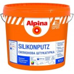 Alpina Декоративна штукатурка короїд Expert Silikon Fassadenputz R2.0 16 кг білий