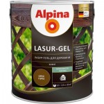 Alpina Лазурь Lasur-Gel шовковистий мат горіх 0,75 л