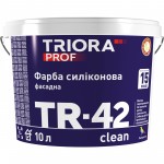 Triora Водоемульсійна фарба силіконова TR-42 clean мат білий 10 л