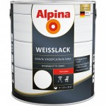 Alpina Емаль алкідна Weisslack білий глянець 2.5 л