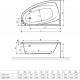 Excellent Ванна акрилова Aquaria Comfort WAEX.AQL16WH 160x100 з ніжками