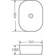 Mixxen Умывальник Atlantic CL-1291 490х395х150мм MXLT0614