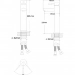 RJ Змішувач для умивальника Bird RBSS202-1