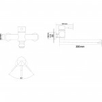 RJ Змішувач для умивальника Bird RBSS202-7