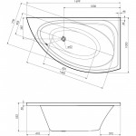 Imprese Ванна акрилова Blatna170R 170x100 права