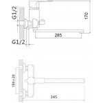 Змішувач для ванни Brinex 31C 005N (SWBRIN31C005N)