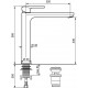 Emmevi Змішувач для умивальника Неффер CR77003TC BIG