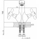 Mixxen Змішувач для умивальника Медея HB1009805C
