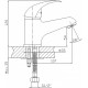 Mixxen Змішувач для умивальника Фенікс HB1301030C