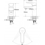 RJ Змішувач для умивальника Keel RBZ083-1