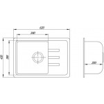Кухонная мойка Lidz 620x435/200 MAR-07 (LIDZMAR07620435200)