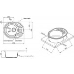 Кухонна мийка Lidz 620x500 / 200 BLM-14 (LIDZBLM14620500200)