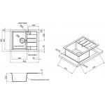 Кухонна мийка Lidz 650x500 / 200 GRF-13 (LIDZGRF13650500200)