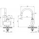 Кран для кухні проточний Lidz (WCR)-0058 (LIDZWCR0058)